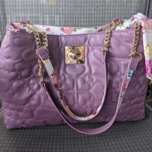 Betsey Johnson lavender handbag